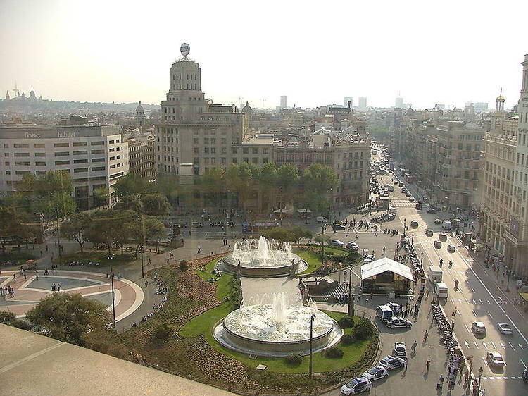 La plaça de Catalunya