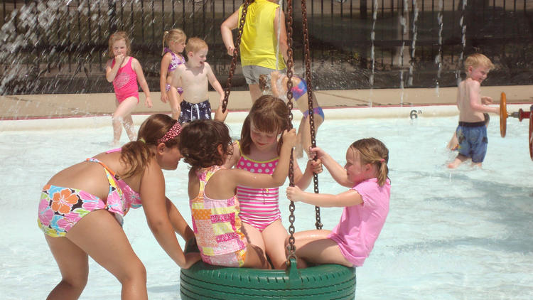 Portage Park water playground