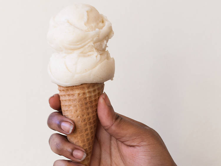 Riesling Poached Pear sorbet at Jeni's Splendid Ice Creams