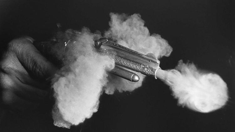 Dr Harold Edgerton ('Antique Gun Firing', 1936)