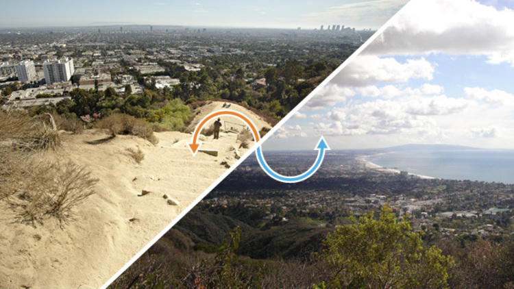 Hiking trail: Runyon Canyon / Temescal Canyon