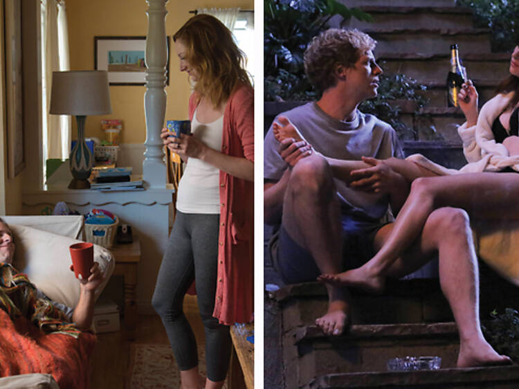 Nat Faxon and Judy Greer star in <em>Married</em> and Chris Geere and Aya Cash star in <em>You're the Worst</em>