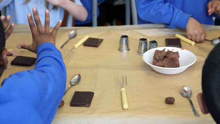 children's workshops at the Chcoolate Museum, Brixton, London