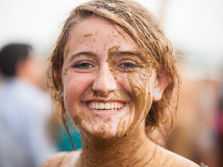 Mud people at Lollapalooza 2014