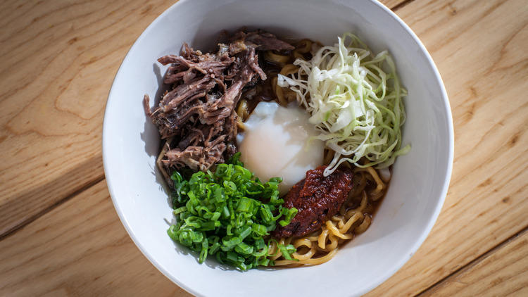 Lamb noodles at Má Pêche Momofuku 