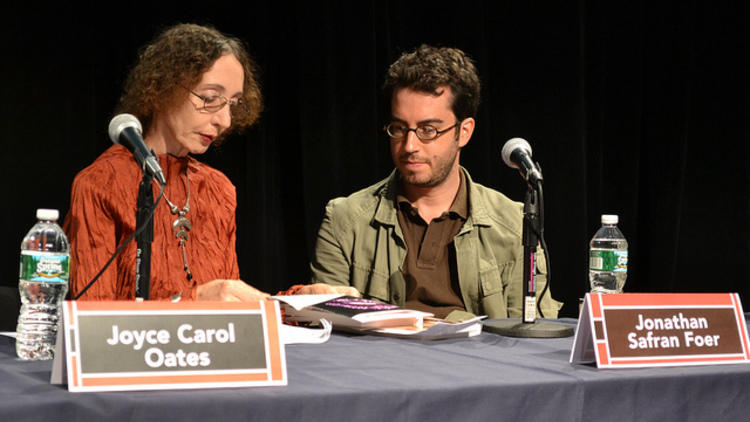 Joyce Carol Oates and Jonathan Safran Foer