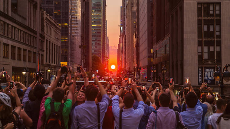 Manhattanhenge, July 11th, 2014