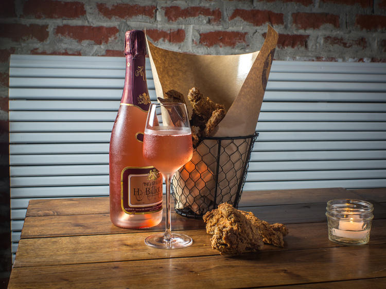 Buttermilk fried chicken at Birds & Bubbles