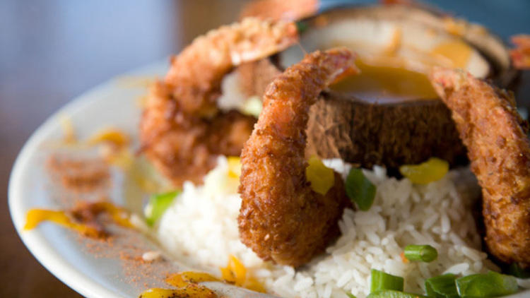 a plate of fried shrimp