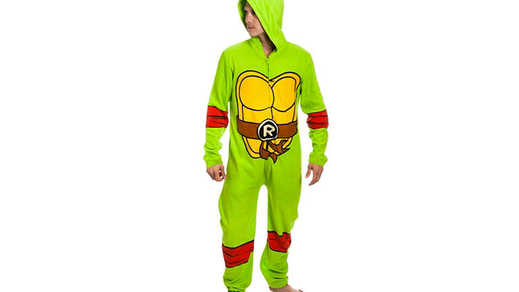 Adult Teenage Mutant Ninja Turtle One Piece Pajama - Party City