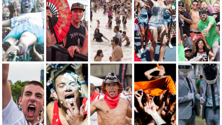 Can you match these crowds to the Chicago festival at which we photographed them?