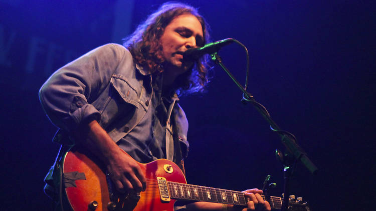 The War on Drugs closes out the evening at the Hideout Block Party and Onion A.V. Fest on September 6, 2014.