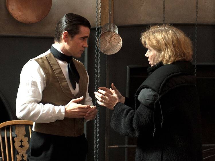 Liv Ullmann et Colin Farrell, sur le tournage de 'Mademoiselle Julie'