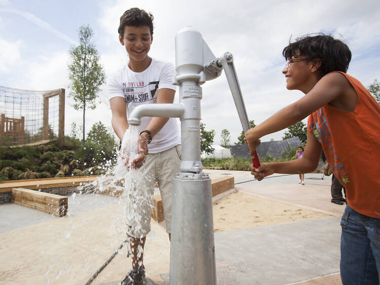 Take command of a treehouse at the Olympic Park's Tumbling Bay Playground