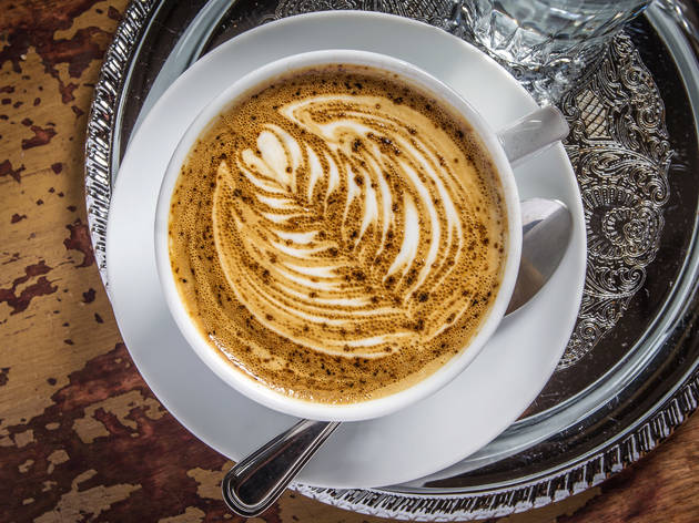 Lakkris latte at Budin Lakkris latte at Budin