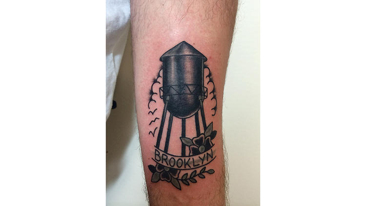 Zoe Bean water tower tattoo 8 of Swords Brooklyn  Geometric tattoo  Tattoos Tattoos and piercings