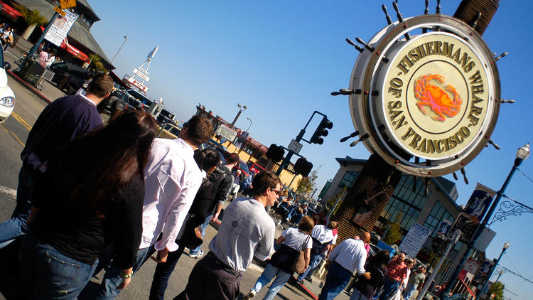 Pier 39 shops and restaurants near Fisherman´s Wharf, San