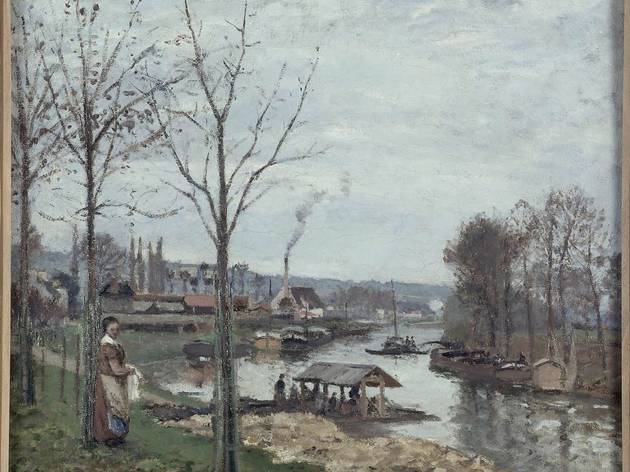 Camille Pissarro. La Seine à Port-Marly, le lavoir, 1872. Musée d’Orsay, París Camille Pissarro. La Seine à Port-Marly, le lavoir, 1872. Musée d’Orsay, París