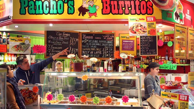 Pancho's Burritos, Manchester, Counter