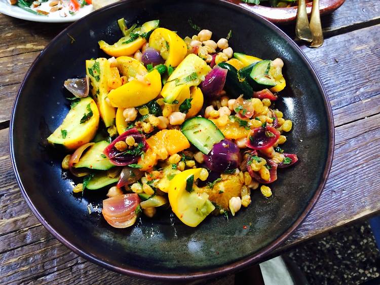 Chickpea salad at Maman