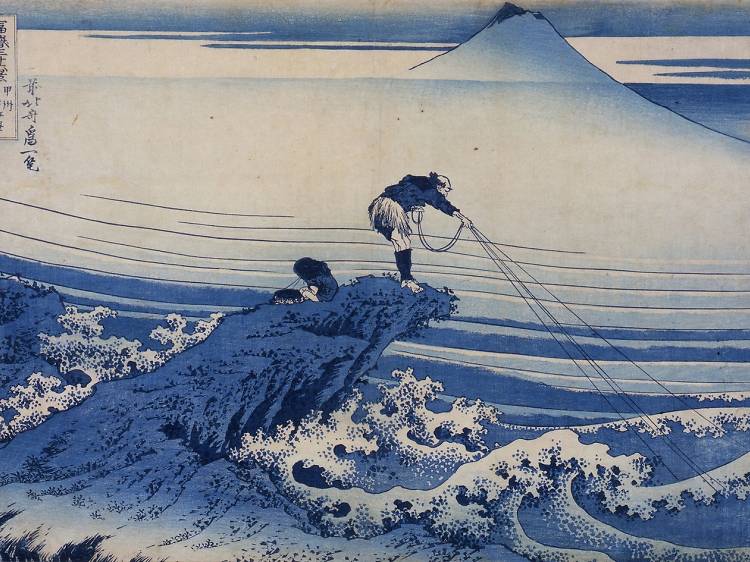 Katsushika Hokusai, 'Kajikazawa dans la province de Kōshū', de la série 'Trente-six vues du mont Fuji', c. 1830-1834