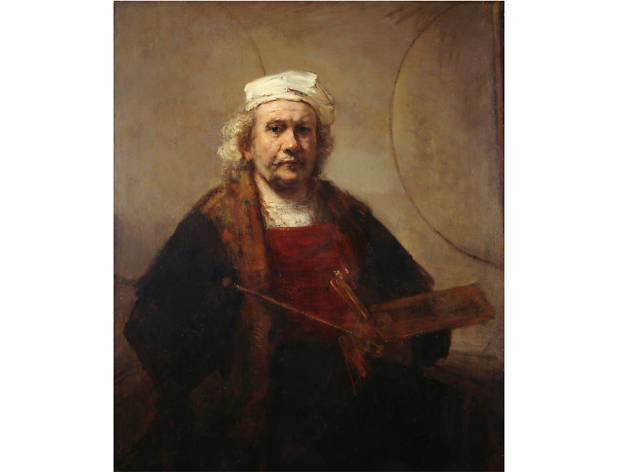 'Self-Portrait with Two Circles' - Rembrandt van Rijn