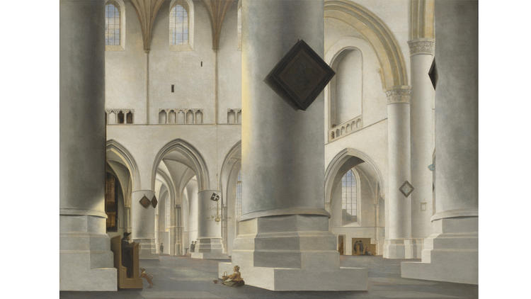 'The Interior of the Grote Kerk at Haarlem' - Pieter Saenredam