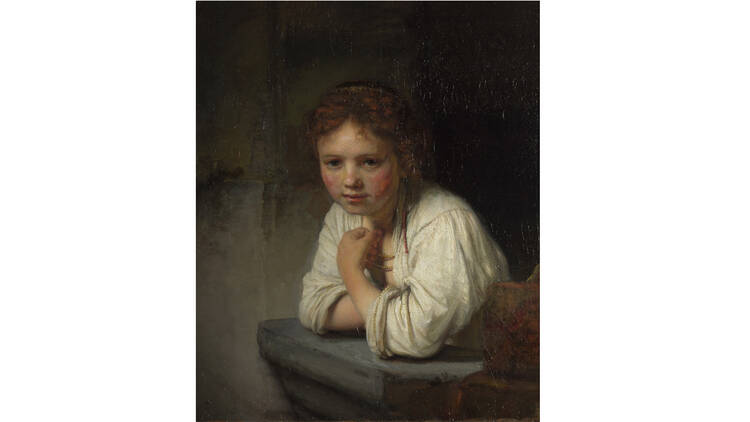 'Girl at a Window' - Rembrandt van Rijn