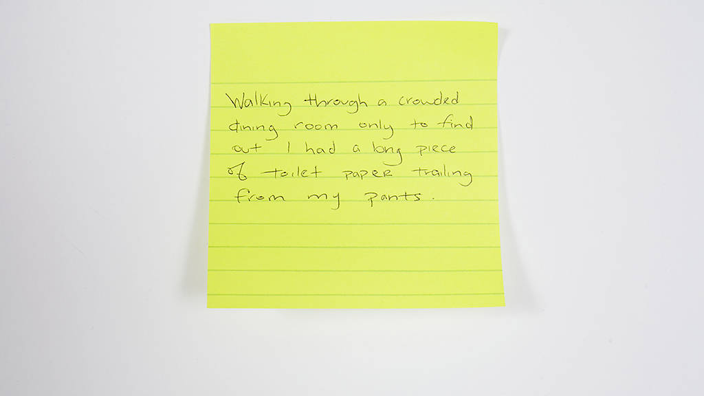 Sticky-note confessions: New Yorkers share their most embarrassing moments