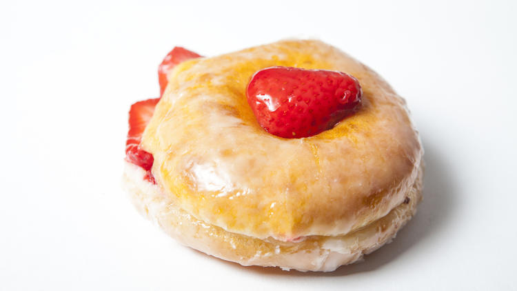 The best donuts in LA: Strawberry-filled donut from SK Donuts & Croissants