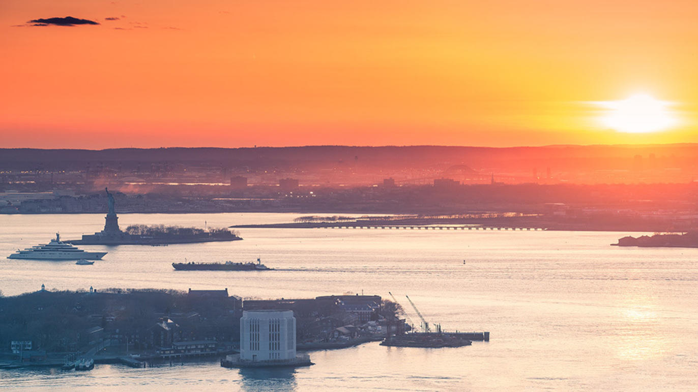 See a sunset NYC tourists will rave about with our pick of stunning photos