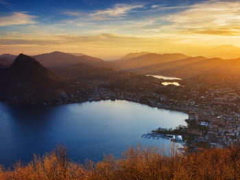 18. See Lugano from on high at Monte Brè