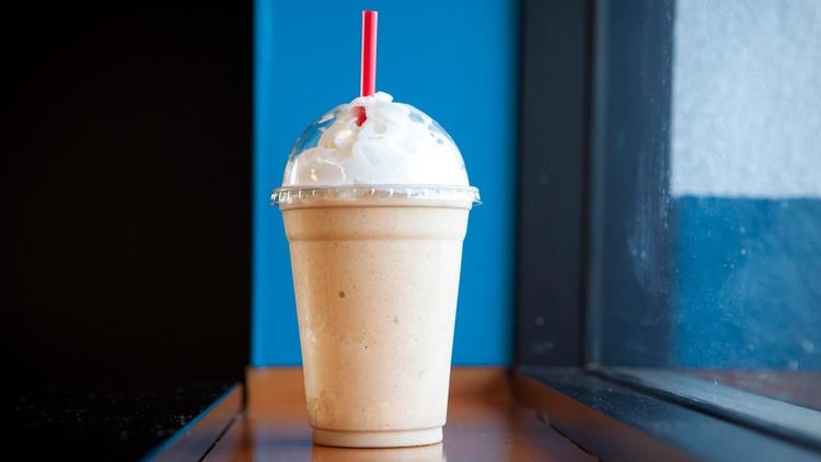 Pumpkin pie milkshake at The Oinkster