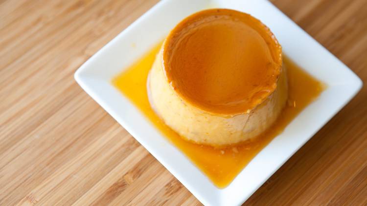 Pumpkin crème caramel at Crème Caramel