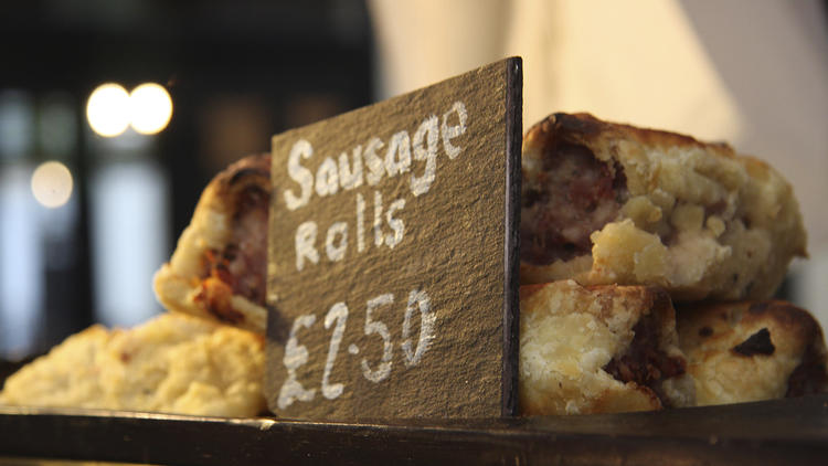 Sausage Rolls in Greenwich Market