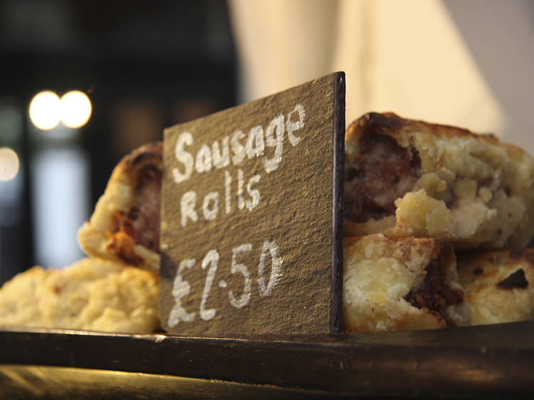 Sausage Rolls in Greenwich Market