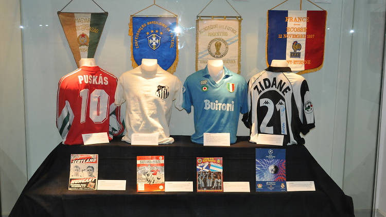 Scottish soccer legends' collectible items