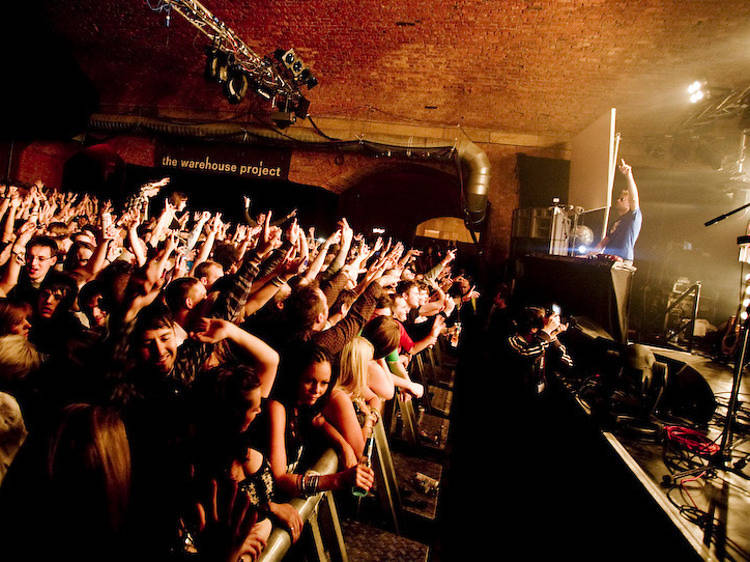 Party in a former air-raid shelter