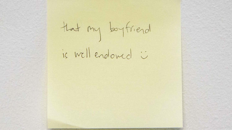 Sticky-note confessions: What are you thankful for that you can\'t ...