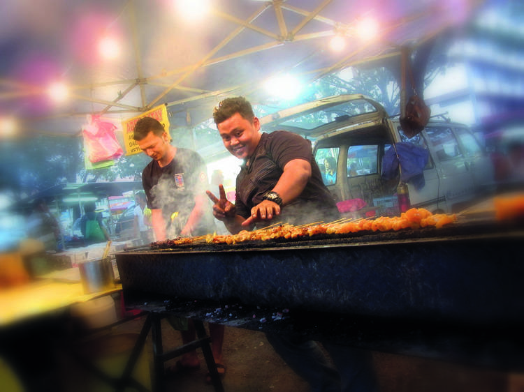 Macallum Street satay seller