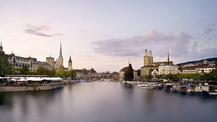 Grossmünster General View Zurich 