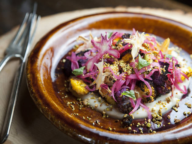 Blackened cauliflower at The Gadarene Swine