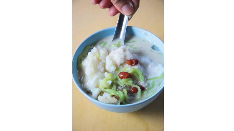 Cendol with pulut