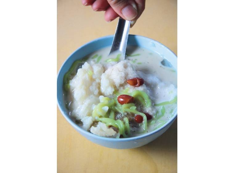 Cendol with pulut