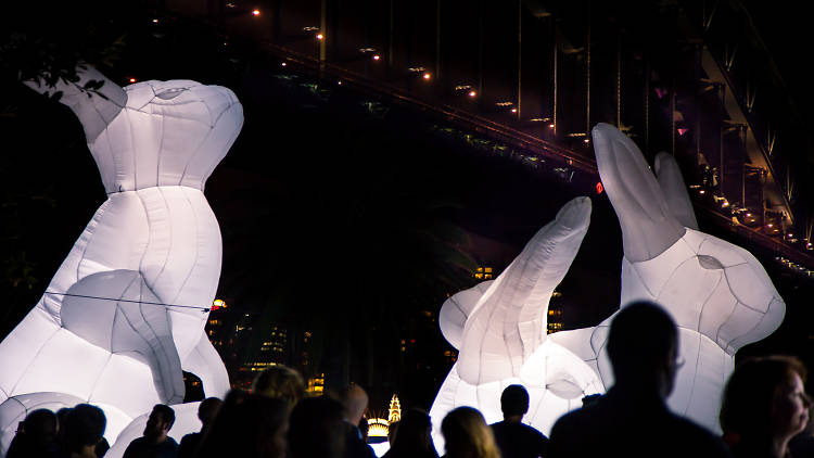 Rabbits at the Southbank Centre Winter Festival