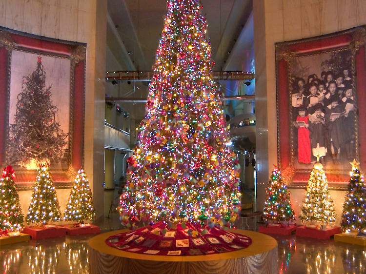 "Christmas Around the World" at the Museum of Science and Industry is one of the best Christmas activities for kids.