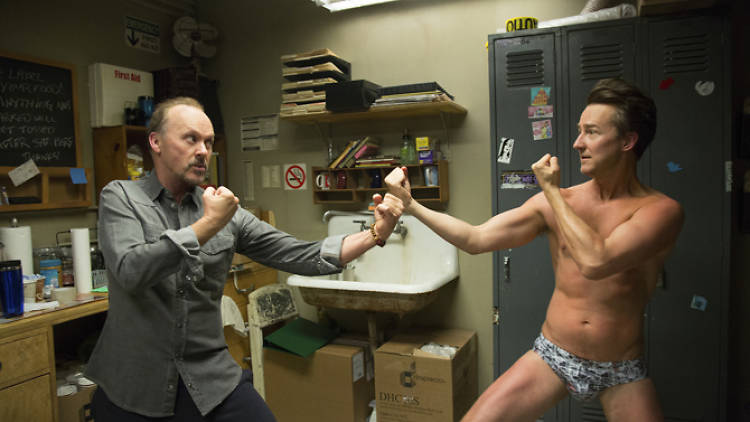 Michael Keaton y Edward Norton