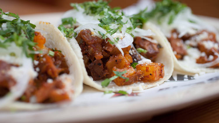 1–3pm: Pork up on a taco crawl in Pilsen