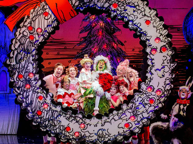 Shuler Hensley and company in Dr. Seuss' How the Grinch Stole Christmas