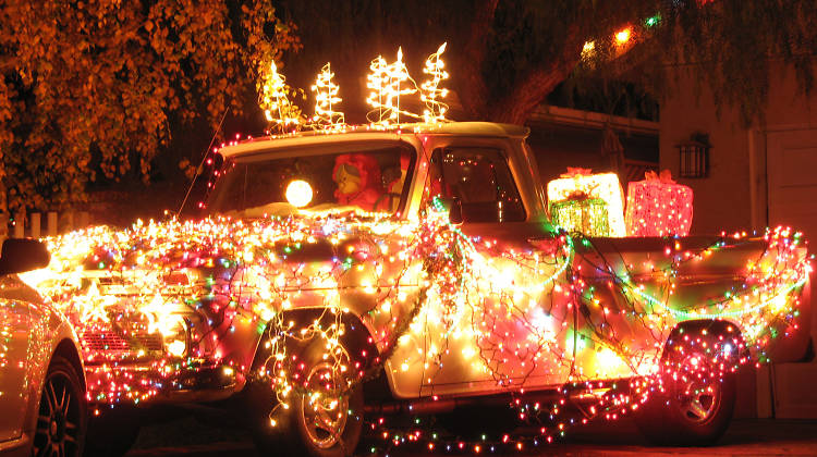 Check out a whole bunch of lights along Candy Cane Lane